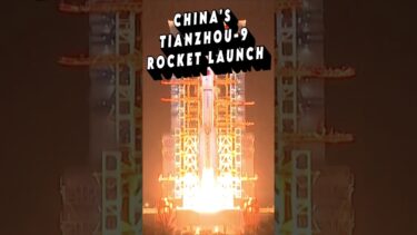 China’s Tianzhou-9 Rocket Launch Takeoff #space #rockets #launch