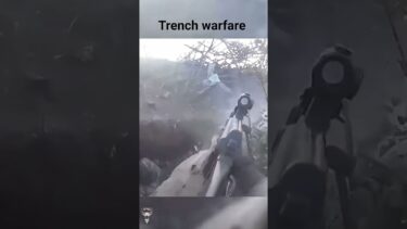 ( Horror In The Trenches ) Brave Ukrainian Soldier Surpresses Russian Dugout (