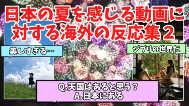 【海外の反応】日本の夏を感じる動画に対する海外の反応まとめ２