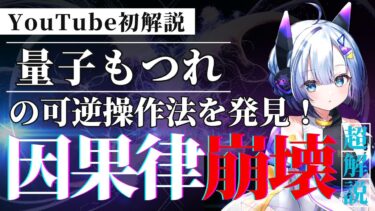 『量子もつれ』の可逆操作法を発見！ #量子力学 #量子もつれ #物理