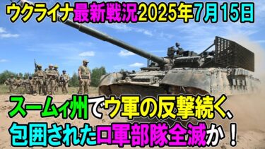 【ウクライナ戦況】25年7月15日。