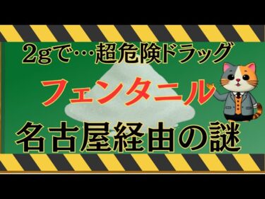 「フェンタニルは名古屋経由でアメリカへ？日本も加担していると言われた理由を解説します【国際問題】」