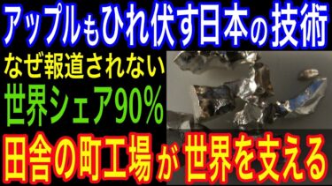 【衝撃】なぜ日本は報道しない？世界シェア９０％、世界経済の「動脈」を握る、地方の隠れた超絶企業！AppleもSamsungもひれ伏す技術とは？