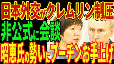 日本外交がクレムリン制圧！非公式に会談！安倍昭恵氏の勢いにプーチンお手上げ！【海外の反応】