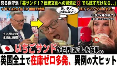 【海外の反応】「また完売！？💢」日本発の「いちごサンド」が世界にバレた結果、空前の大ヒットへ。。
