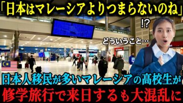 【海外の反応】「マレーシアに比べると日本はつまらない国なのね」マレーシアの高校生が修学旅行で来日、たった5分で聞いていた話と違うと空港で大混乱した理由