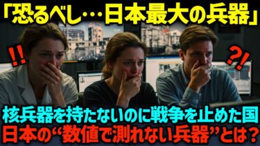【海外の反応】「日本が世界を救う？」核兵器を持たない日本が戦争を止める…その最大の兵器とは？