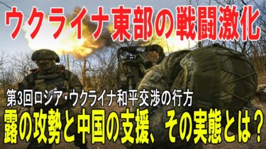 【戦争の裏側】ウクライナ東部の戦闘激化と第3回和平交渉：ロシアの攻勢と中国支援の実態は？