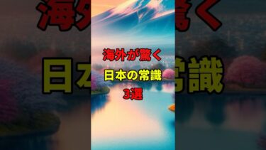 海外が驚く日本の常識3選 #海外の反応 #日本 #shorts