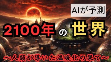 【2100年の未来予測 】AIが予測！~温暖化を放置した人類の代償~