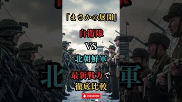 【衝撃】自衛隊vs北朝鮮軍！軍事力を徹底比較した結果… #shorts