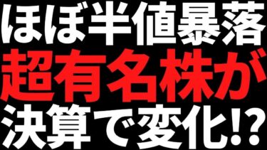 株価ほぼ半分まで大暴落してた世界トップ株やっと上がり始めた！？