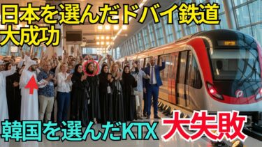 【海外の反応】日本を選んだドバイ鉄道の評判急上昇！日本を拒んだ韓国高速鉄道との差に世界が仰天…！