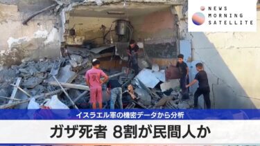 イスラエル軍の機密データから分析　ガザ死者 8割が民間人か【モーサテ】