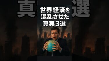世界経済を混乱させた真実3選