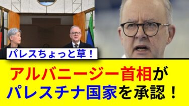 豪州がパレスチナ国家を承認へ！国際情勢の変化とは？