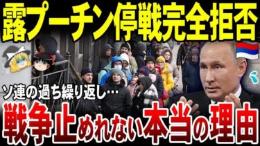 【ゆっくり解説】露プーチンが停戦案を完全拒否…！意地でも戦争を続ける理由。