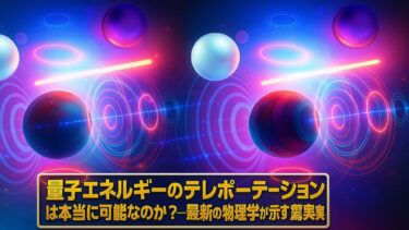 量子エネルギーのテレポーテーションは本当に可能なのか？ 最新の物理学が示す驚くべき現実