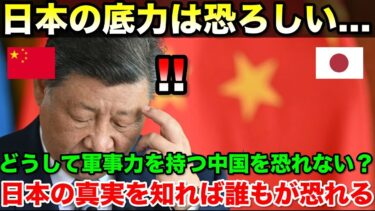 どうして日本は強大な軍事力を持つ中国を恐れない！？日本が隠す驚くべき力とは？【海外の反応】