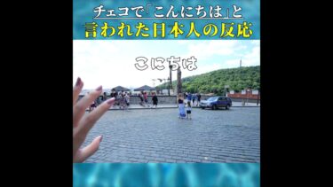 海外で「こんにちは」と言われた日本人の反応　　#shorts