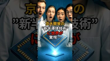 京大開発のある最先端技術に世界が驚愕