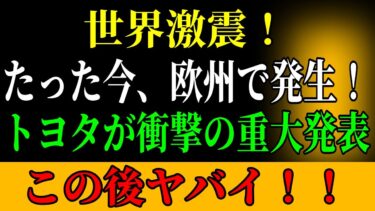 衝撃の真実！中国EV危機で日本メーカーが世界を救う！