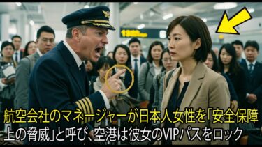 航空会社のマネージャーが日本人女性を「安全保障上の脅威」と呼び、空港は彼女のVIPパスをロック