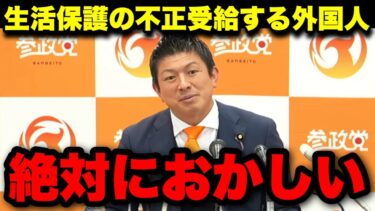 【移民問題】日本国籍を簡単に渡したり生活保護を簡単に渡したりする日本について　#参政党  #神谷宗幣