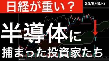 【日経は重い！】半導体株に捕まった投資家が多数