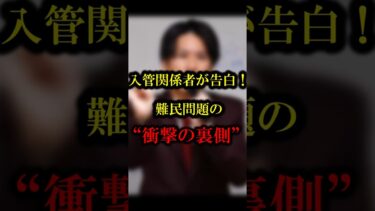 【河合ゆうすけ】入管関係者が告白‼難民問題の《衝撃の裏側》#shorts