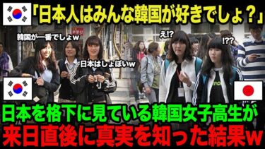 【海外の反応】「韓国のエンタメが世界No.1よね！」思い込みの激しい反日韓国人女性が、日本を訪れ現実を見て絶句した理由！