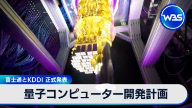量子コンピューター開発計画　富士通とKDDI　正式発表【WBS】