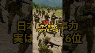 【海外の反応】衝撃！日本の軍事力、実は世界で6位