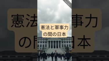 憲法と軍事力の間の日本