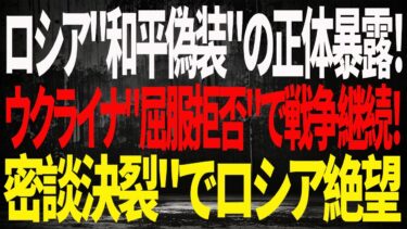 【緊急速報】ロシアが”100年占領・制裁完全撤廃・軍事力永久制限”を要求！ウクライナが”降伏協定”偽装の和平案を即拒否→戦争終結交渉が完全破綻！