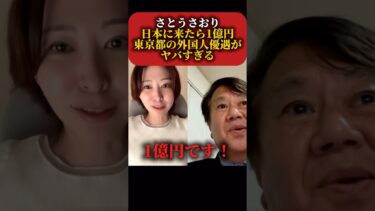 【衝撃】さとうさおり 東京都の海外企業優遇政策を暴露 #政治 #税金 #減税日本 #移民問題 #外国人問題 #外国人 #海外企業 #東京都 #さとうさおり