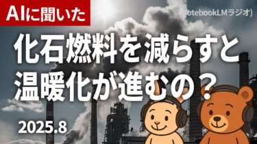 化石燃料を減らすと地球温暖化が進んでしまうのか？