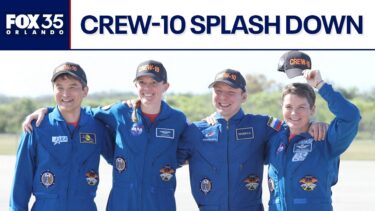 LIVE: NASA’s SpaceX Crew-10 splashes down in California