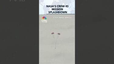 WATCH: NASA’s Crew-10 Mission Ends With Successful Splashdown | SpaceX | NASA