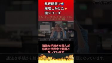 「移民問題で崩壊しかけた国シリーズ」#移民問題 #世界情勢 #歴史から学ぶ #日本の未来 #国別シリーズ