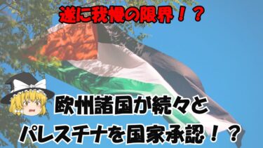【ゆっくり解説】パレスチナの国家承認
