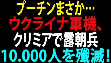 【国際ニュース】プーチンまさか… ウクライナ軍機がクリミアで露朝兵1万人を一掃、衝撃の全貌とは！？