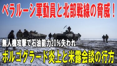 【戦争の裏側】ベラルーシ軍動員と北部戦線の脅威！ウクライナ無人機攻撃で石油能力20%喪失・ボルゴグラード炎上・歴史的ホワイトハウス会談の衝撃