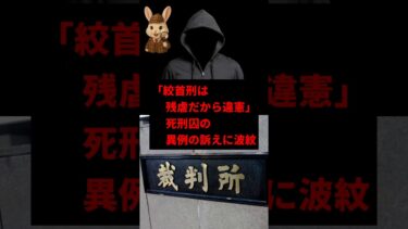 死刑囚が「絞首刑は違憲」→まさかの人権主張にネット民激怒「お前が言うなw」　#shorts