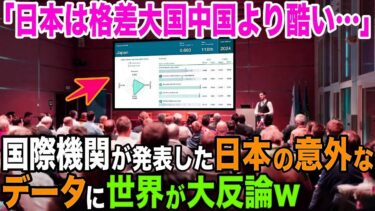 【海外の反応】「日本は格差大国の中国以下…」世界経済フォーラムが発表した日本の意外なデータに世界が評価を一変…【日本のあれこれ】