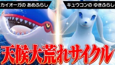 雨→雪→雨→雪の異常気象ループが強すぎたwww【ポケモンSV】