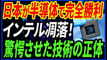 【朗報】日本半導体 復活！インテルの失敗から学ぶ知られざる日本の底力【ラピダス】