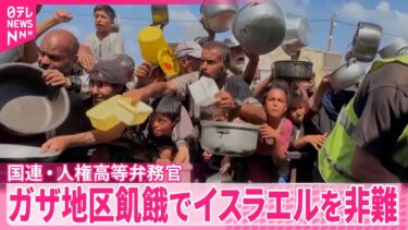【国連人権高等弁務官】“飢餓を戦闘の手段として利用は戦争犯罪”　イスラエルを非難
