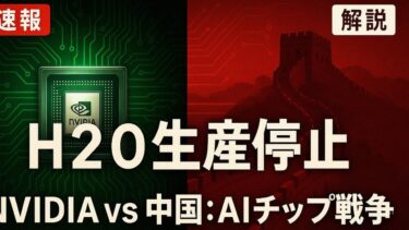 NVIDIAが中国向けAI半導体を生産停止！米中半導体戦争が新局面へ