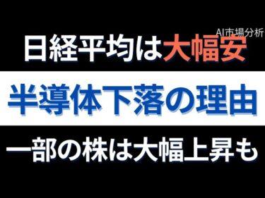 【衝撃】半導体株が急落した本当の理由！今後の東京市場はどう動く？【2025年8月20日東証マーケット振り返り】｜AI市場分析